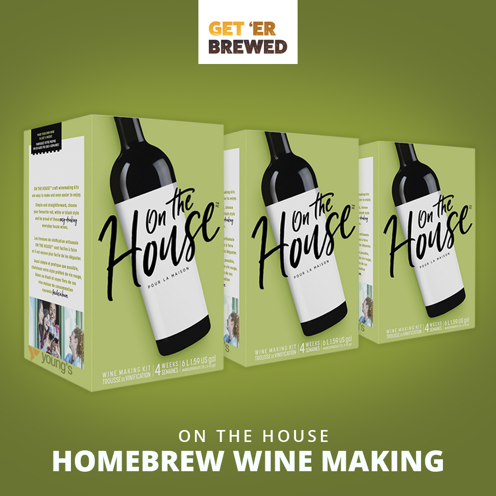 Geterbrewed On The House wine making kits 