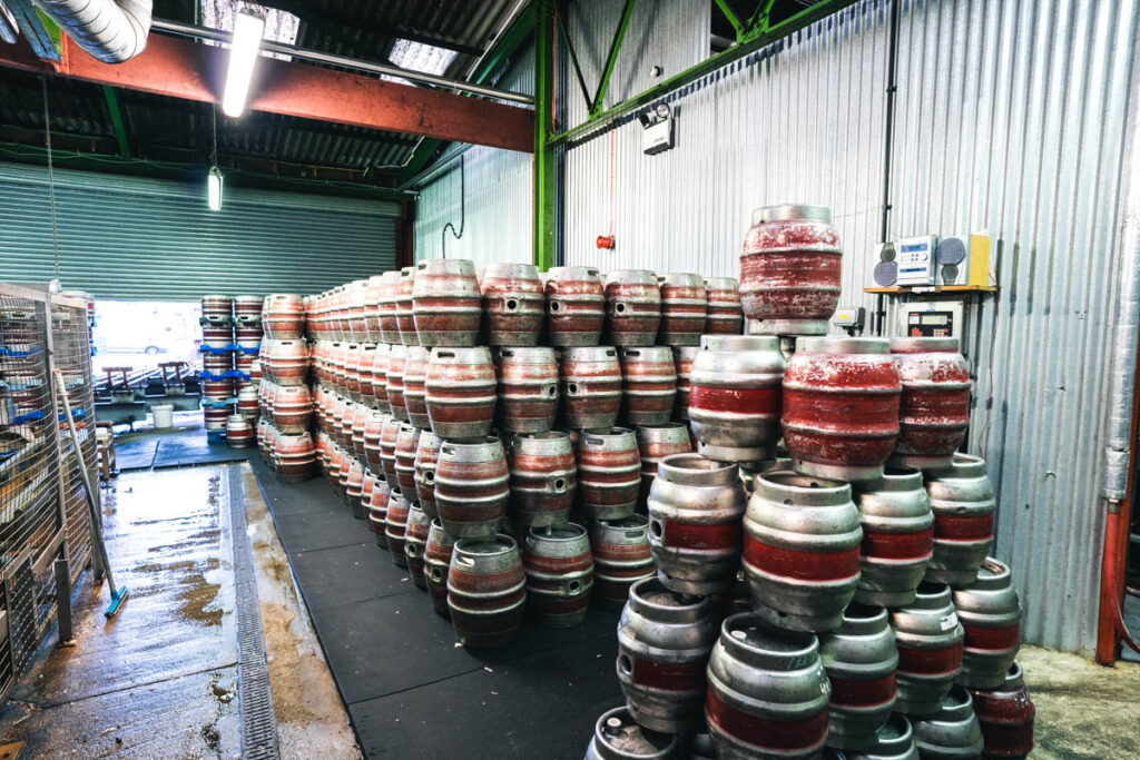 Casks at McMullan Brewery