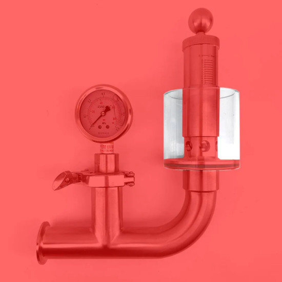 1.5" Tri Clamp Spunding Valve - Replacement Polycarbonate Cup 1.5" Tri Clamp Spunding Valve - Replacement Polycarbonate Cup