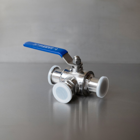 1.5" Tri Clamp T valve