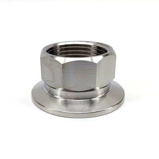 1.5" Tri Clamp x 1" Female (BSP) 1.5" Tri Clamp x 1" Female (BSP)