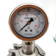 1.5" Tri Clamp Spunding Valve with Pressure Gauge