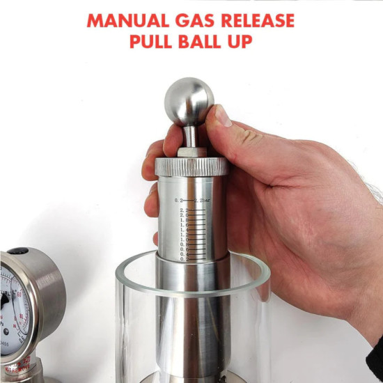 1.5" Tri Clamp Spunding Valve with Pressure Gauge 1.5" Tri Clamp Spunding Valve with Pressure Gauge