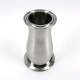 2" to 1.5" Tri Clamp Concentric Reducing Cone