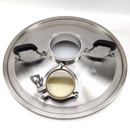 65L Pro Sight Glass Distillation / Steam Condenser Lid 65L Pro Sight Glass Distillation / Steam Condenser Lid