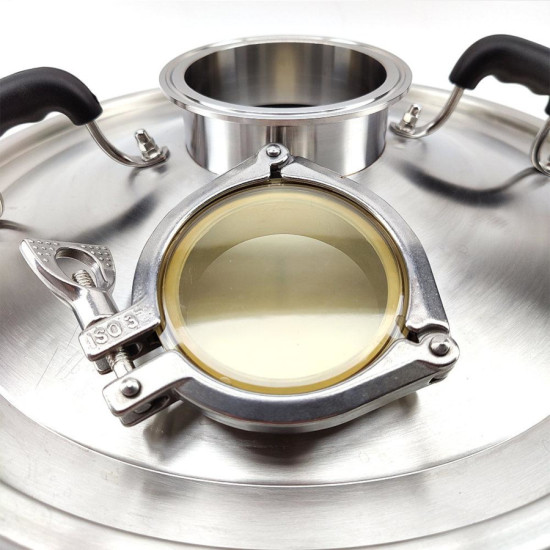 65L Pro Sight Glass Distillation / Steam Condenser Lid 65L Pro Sight Glass Distillation / Steam Condenser Lid