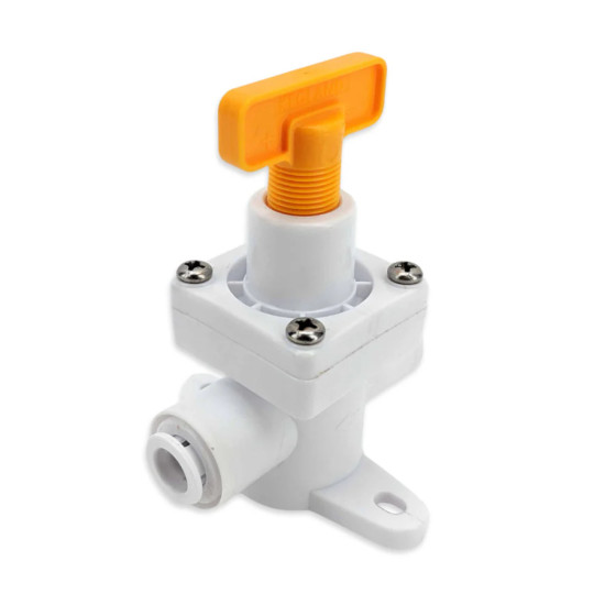8mm duotight - (No Gauge) Inline Regulator with Yellow Adjustment Handle