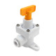 8mm duotight - (No Gauge) Inline Regulator with Yellow Adjustment Handle