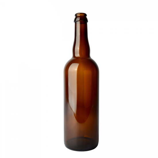 Belge Beer Bottle 75 cl / Brown / Cap x 12pcs