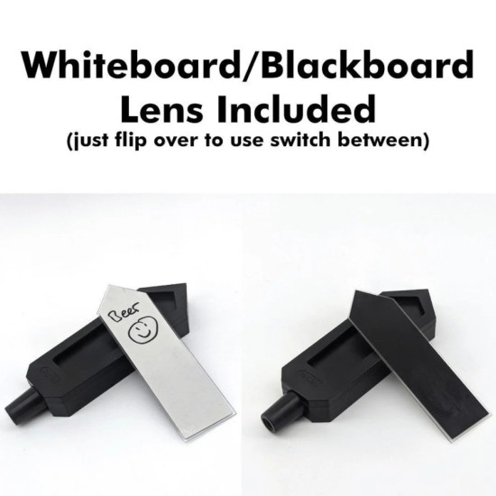 Bishop Tap Handle for Recipe Kits (Clear Lense for Paper, Blackboard Sticker, Whiteboard Sticker)