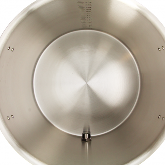 Brewferm Stainless Steel Kettle with ball valve 35 litres