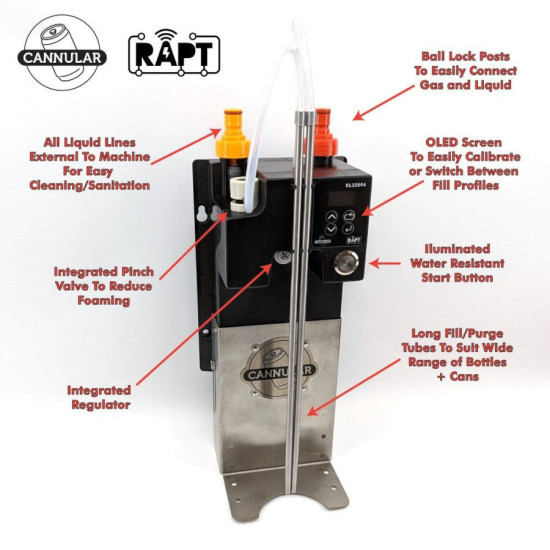 Cannular Can and Bottle Filler + 24V DC Power Supply Cannular Can and Bottle Filler + 24V DC Power Supply