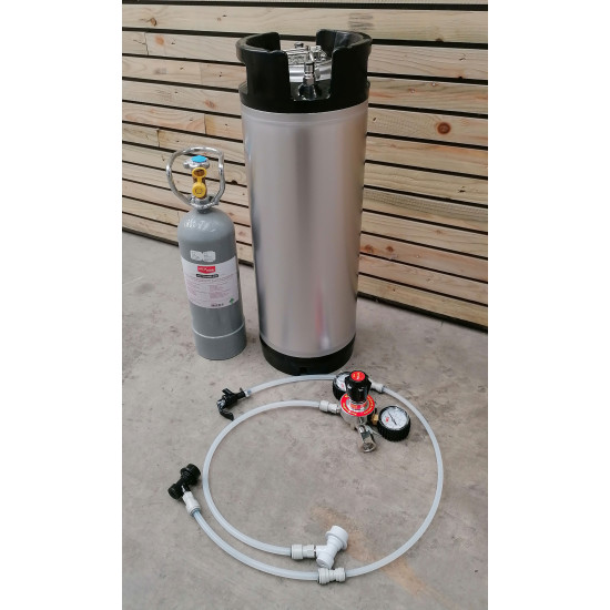 Complete Keg Set Up - 19 Litre Corny Keg Starter Kit with CO2
