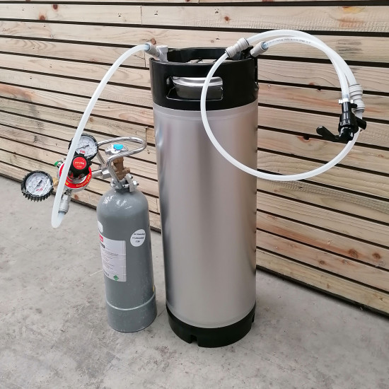 Complete Keg Set Up - 19 Litre Corny Keg Starter Kit with CO2