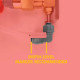 Duotight - 6.35mm (1/4") Screwlock x 8mm (5/16") - Reducer Elbow Duotight - 6.35mm (1/4") Screwlock x 8mm (5/16") - Reducer Elbow