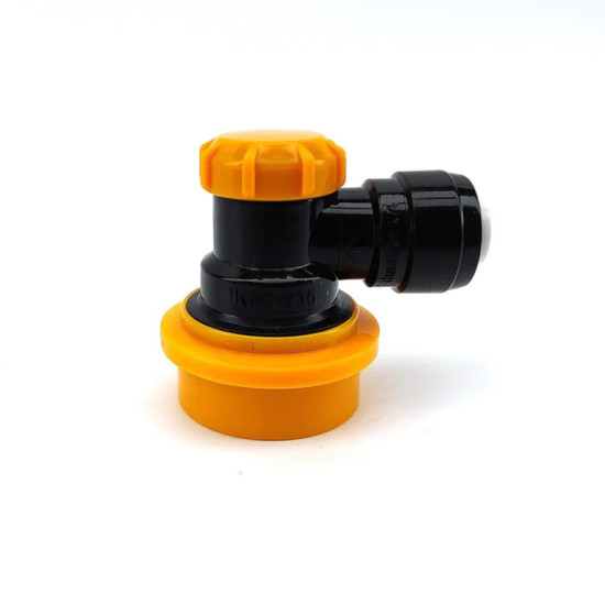 Duotight 6.35mm (1/4) x Ball Lock Disconnect - (Black + Yellow Liquid)