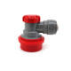Duotight 6.35mm (1/4") x Ball Lock Disconnect - (Grey + Red Gas) Duotight 6.35mm (1/4") x Ball Lock Disconnect - (Grey + Red Gas)