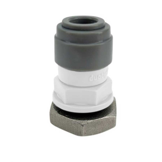Duotight Bulkhead 8 mm - 1/4" with SS Nut