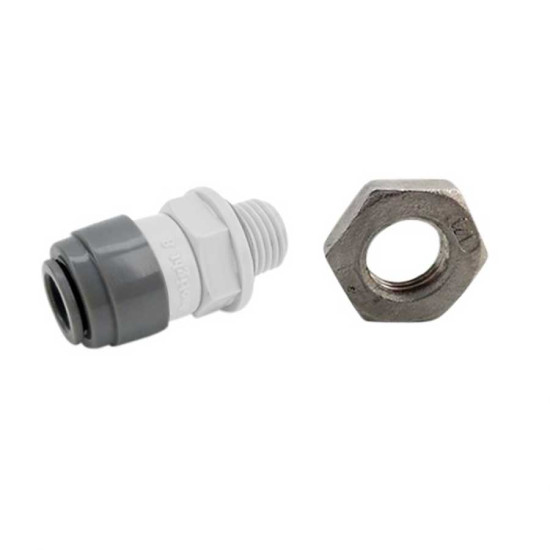 Duotight Bulkhead 8 mm - 1/4" with SS Nut