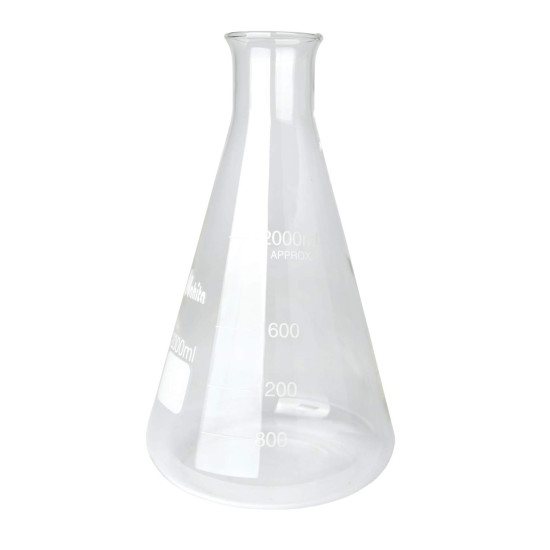 Erlenmeyer 2000ml graduated heat resistant