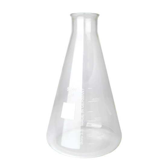 Erlenmeyer 5000ml graduated Heat Resistant