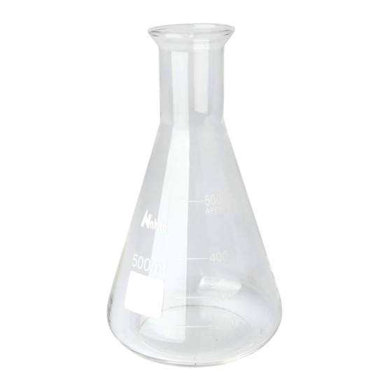 Erlenmeyer 500ml graduated heat resistant