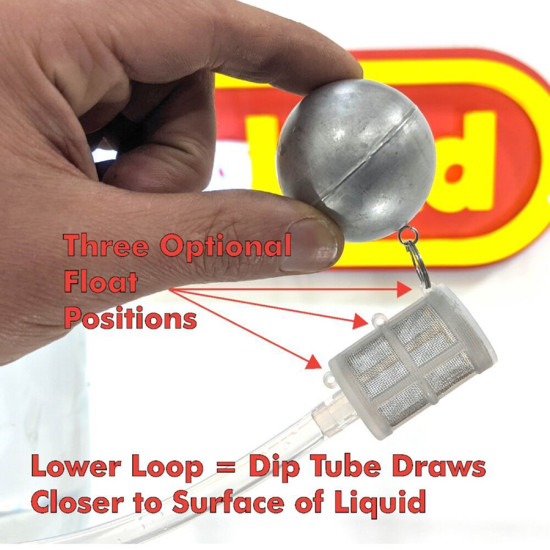 Floating Dip Tube Filter - 50 Mesh 304 Stainless