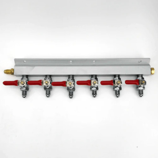 Gas Line Manifold Splitter 6 ways (MFL Thread) Gas Line Manifold Splitter 6 ways (MFL Thread)