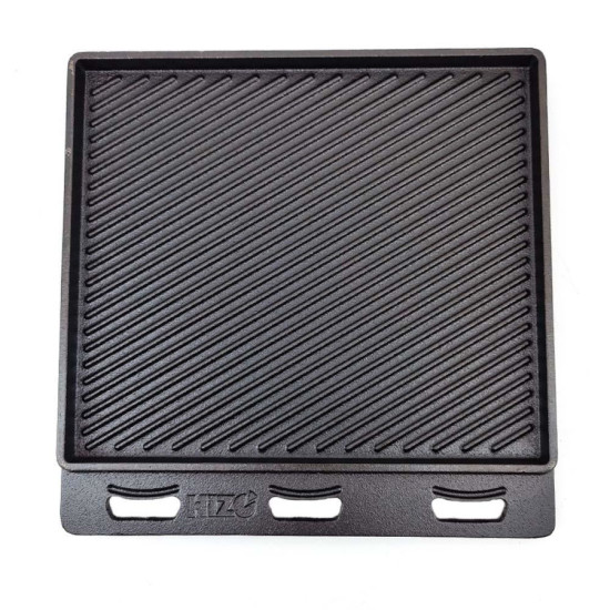 HIZO Cast Iron Double Sided Skillet (including 2 Handles)