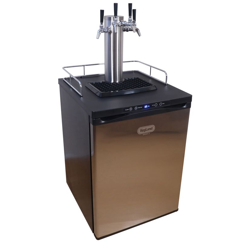 Four tap best sale kegerator