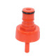 Line Cleaning & Carbonation Cap Red Plastic