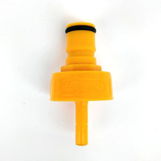 Line Cleaning & Carbonation Cap Yellow Plastic
