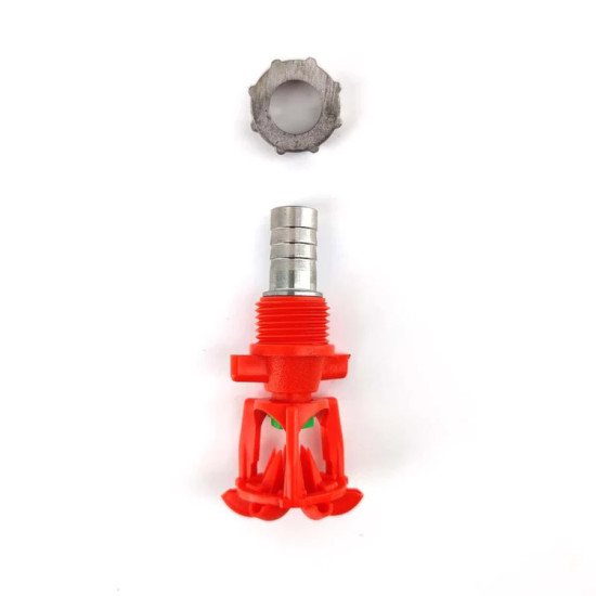 Low Volume CIP Spinning Spray Rotor (stainless swivel nut and barb)