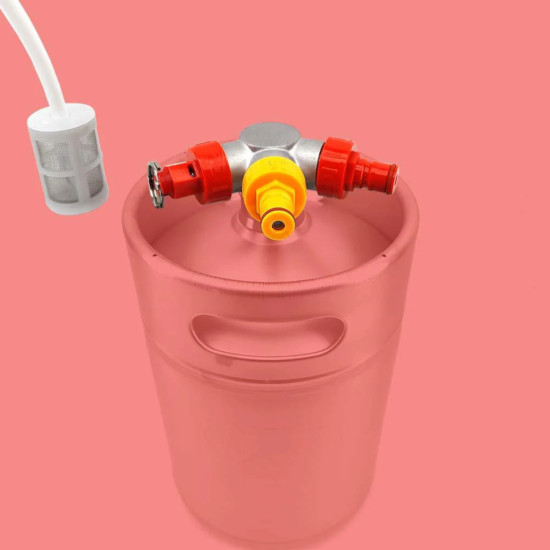 Mini Keg SS Low Profile Ball Lock Tapping Head Kit Mini Keg SS Low Profile Ball Lock Tapping Head Kit
