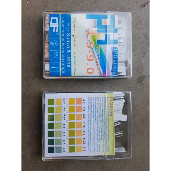 pH Test Strips 4.5-9.0 - 100 Strips per box