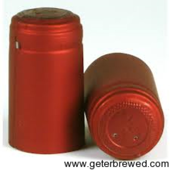 Red Thermo Shrink Capsules for wine bottles 100