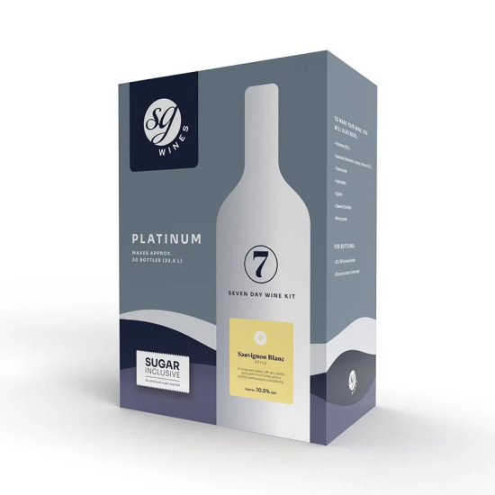 SG Wines Platinum Sauvignon Blanc Wine Kit 