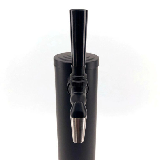 Single Tap Black Phantom Font Kit with duotight Short Shank and Black handle