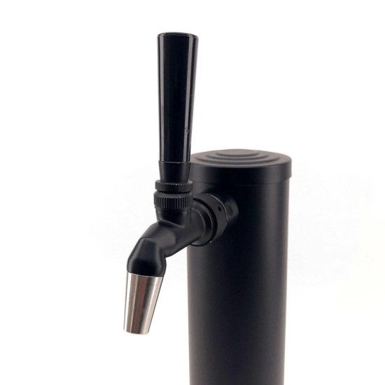 Single Tap Black Phantom Font Kit with duotight Short Shank and Black handle