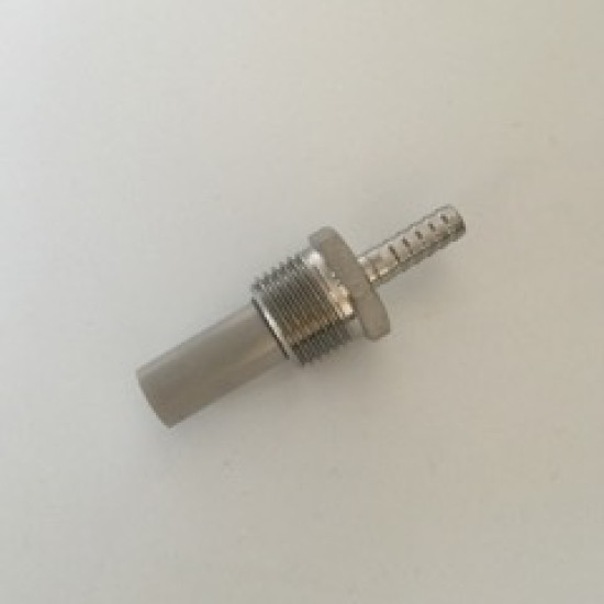 SS Inline Carbonation / Diffusion Stone - 1.2" NPT x 1/4" Barb
