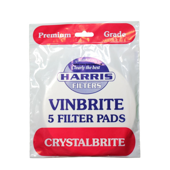 Vinbrite Filter Pads x 5 (Harris Crystalbrite)