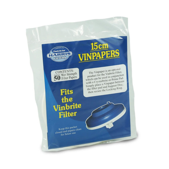 Vinpaper 15cm for Vinbrite Filter x 50